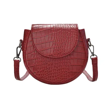 mini el çantası kadınlar için 2019 çile dairesel katı bayan çanta crossbody çanta küçük omuz deri çanta Feng FTB055