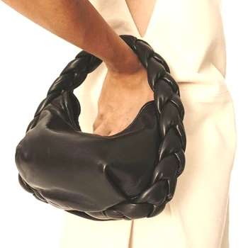 Yüksek Kaliteli Tasarım Yarım Ay Kadın Çanta 2022 Yeni Moda Dokuma Çanta kadın Taşınabilir Tek Omuz Küçük askılı çanta