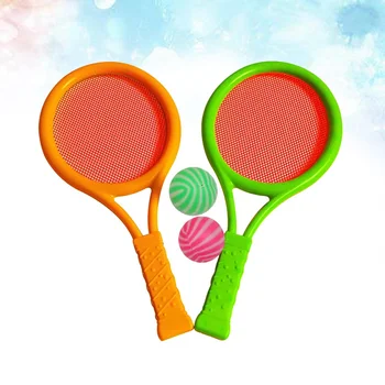 Tenis Badminton Raketleri Seti Çocuk Çocuk Spor Eğitim Ebeveyn-Çocuk Oyun Oyuncaklar Erkek Kız için