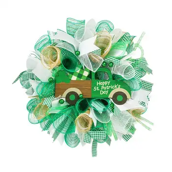 Güzellik Kapı Çelenk El yapımı Plastik Asılı Çelenk Sıkıntı Rahatlatmak Aziz Patrick Günü Asılı Çelenk