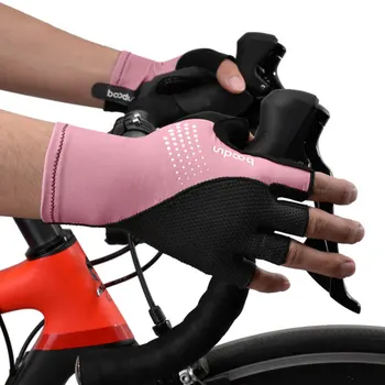 2 Adet/takım Yarım parmak serbest bırakılması kolay Tasarım Sürme Eldiven Aşınmaya dayanıklı Açık Kamp Bisiklet