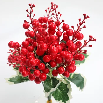 Simülasyon Noel Meyve Aksesuarları Sahte Meyve Noel Ağacı Çelenk Rattan Aksesuarları Tatil Dekorasyon Noel Çiçek