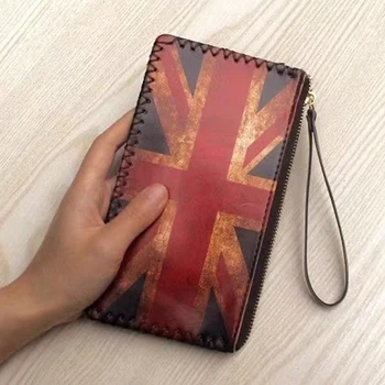 Cüzdan Unisex Avrupa ve Amerikan Retro Etnik Tarzı Cüzdan Fermuar el çantası Cep Telefonu çantası kart çantası Öğrenci el çantası