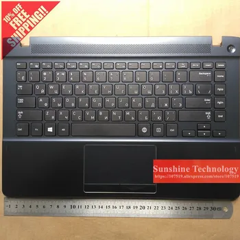 Rusça / ABD düzeni ile Yeni laptop klavye touchpad palmrest samsung 450r4j 450R4Q 455R4J 470R4E rusça