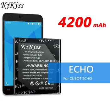 100 % Orijinal Kikiss Mobil Yedek Pil CUBOT ECHO İçin 4200mAh Yedek Piller Telefon Pilleri Bateria Batterij AKKU