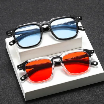RMM marka yüksek kaliteli yeni ekleme metre tırnak kare erkek güneş gözlüğü Moda erkekler hip hop gözlük lensler retro güneş gözlüğü kadın