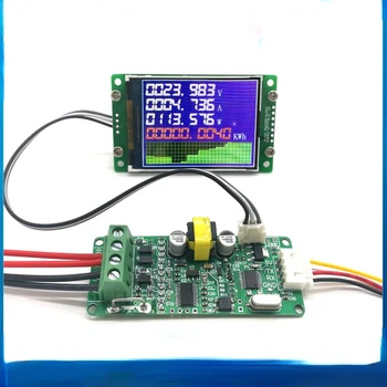 SUI-201 Dc gerilim ampermetre güç ölçüm modülü renkli ekran 60V seri haberleşme Modbus protokolü
