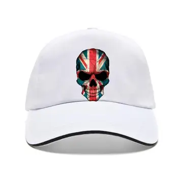 Yeni 2022 İngiliz Bayrağı Kafatası beyzbol şapkası 3D Baskı Erkek Büyük Ayarlanabilir Pamuk Fatura Şapka Fatura Şapka Snapback Adam Vintage Tarzı