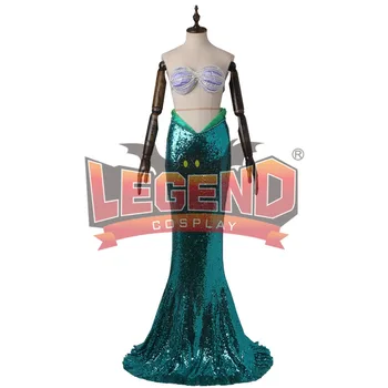 Mermaid Etek Prenses Kostüm Elbise için yetişkin Cosplay Kostüm Tailor-made