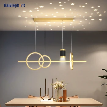 Modern lüks LED kolye ışıkları yemek oturma odası yatak odası Restoran yaratıcı asılı lambalar ev dekor aydınlatma armatürleri